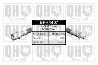 QUINTON HAZELL bfh4407 -  Тормозной шланг